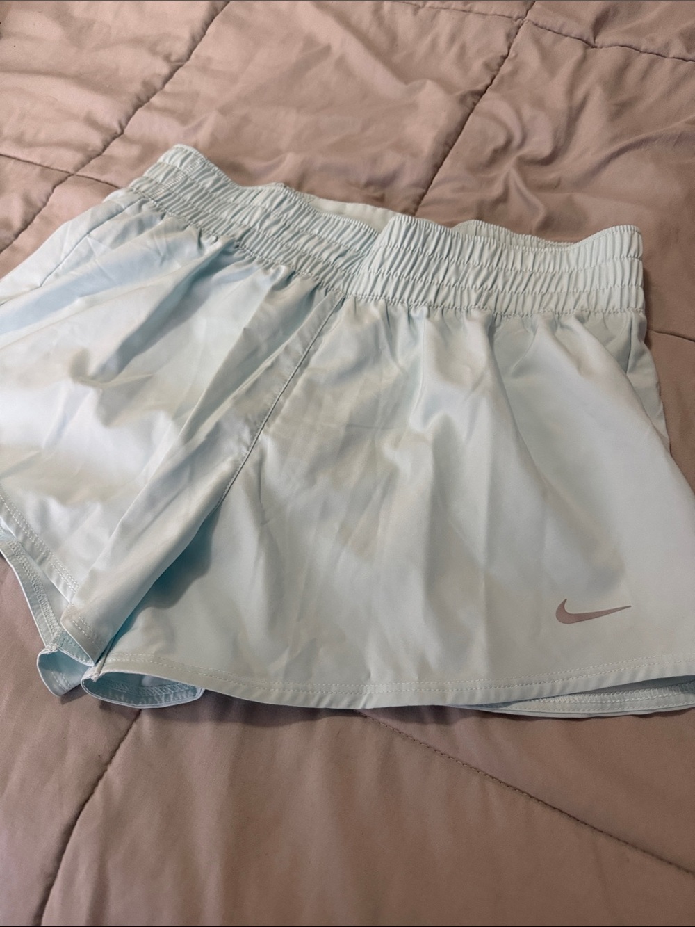 Nike Women's Pale Blue Athletic Running Shorts